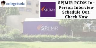 SPJMIR PGDM In-Person Interview Schedule Out; Check Now